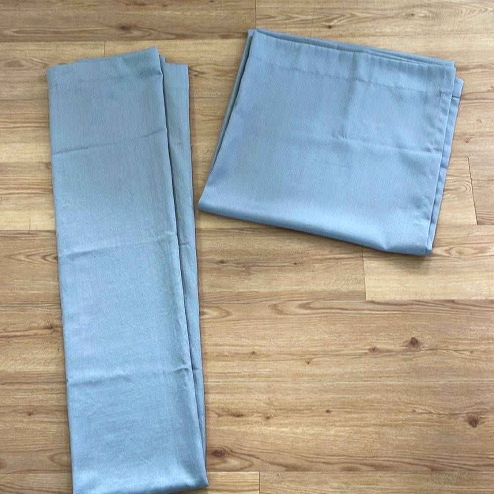 Target Room Essentials Gray Linen Style Curtains 2 Panels